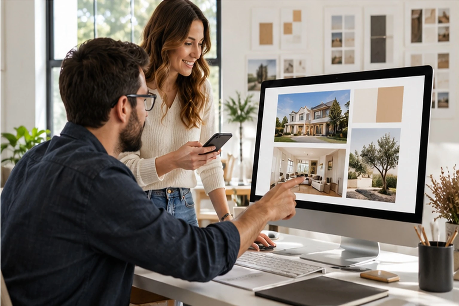 Our team building an agent's website by hand